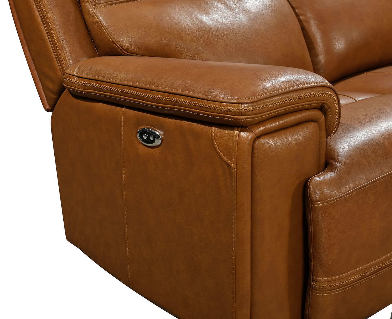 El Paso Brown POWER/LEATHER 3pc Reclining Set S7275