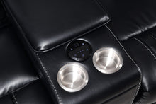Load image into Gallery viewer, Zeus Gray POWER/BLUETOOTH SPEAKERS 3PC RECLINING SET S1677