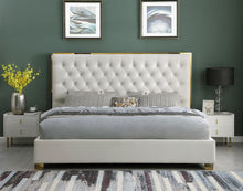 Load image into Gallery viewer, Rose Cream Platform Bed King B600