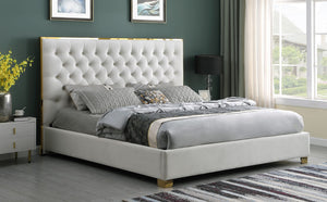 Rose Cream Platform Bed King B600