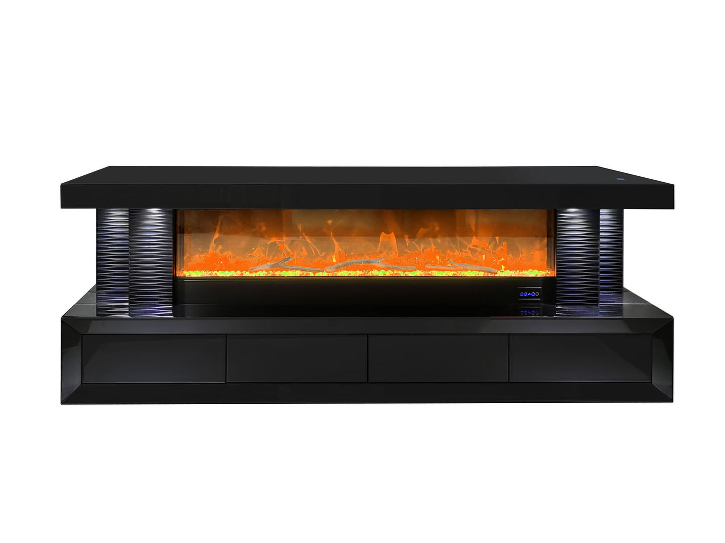 A-TV2 Havana LED/BLUETOOTH FIREPLACE TV STAND