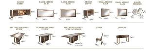 Essenza Collection 7pc Italian Dining Room Set