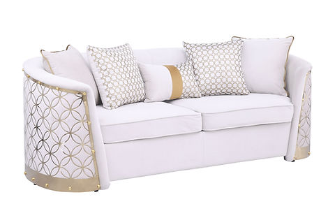 Athena Cream Sofa and Loveseat S3800