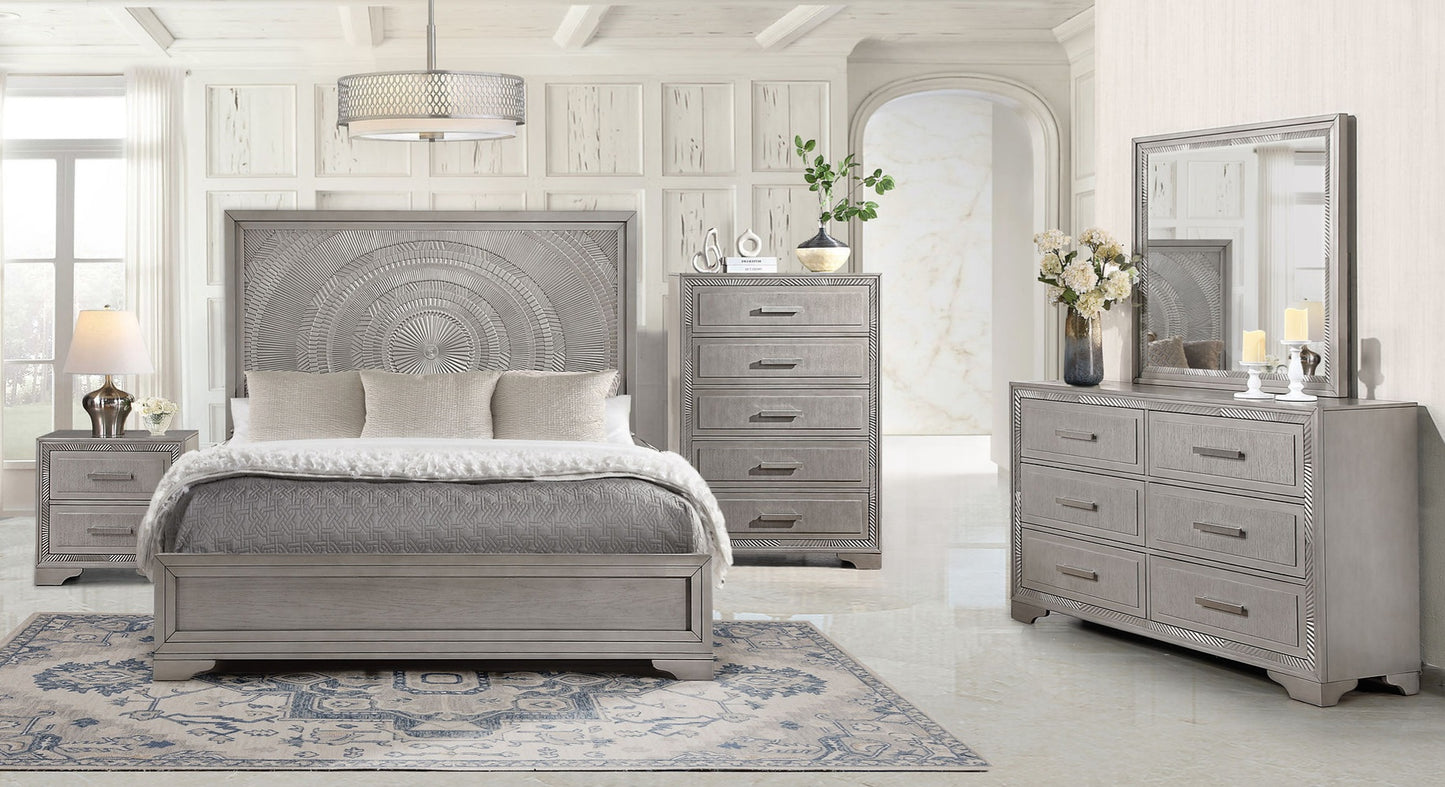 Miramar Grey Panel Bedroom Set B5950