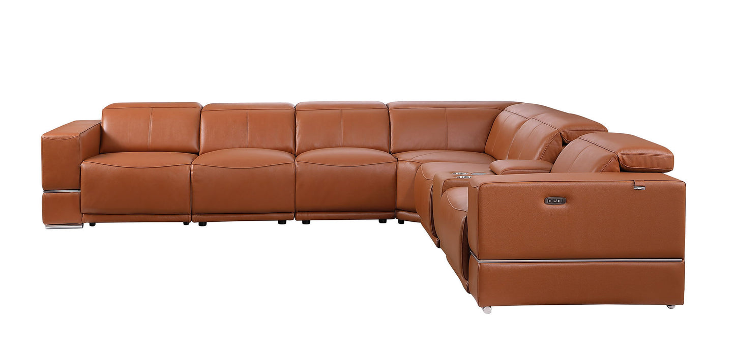 Franco Carmel  7pc 3-POWER Reclining Sectional MI-1122