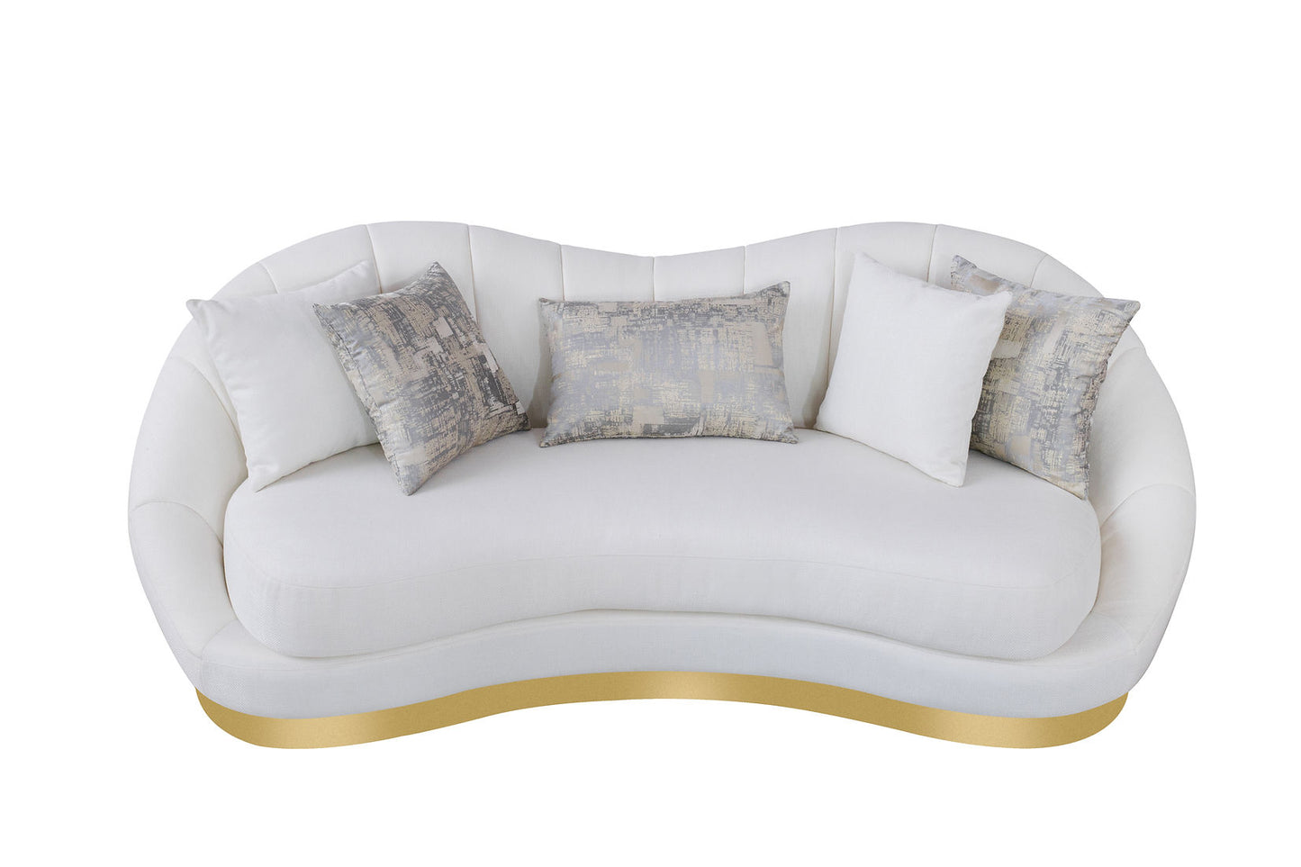 Olena Ivory Sofa and Loveseat  S4046