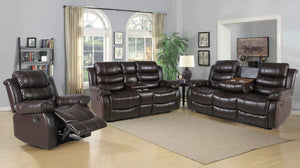 Isabel Chocolate  3pc Reclining Living Room Set S9494