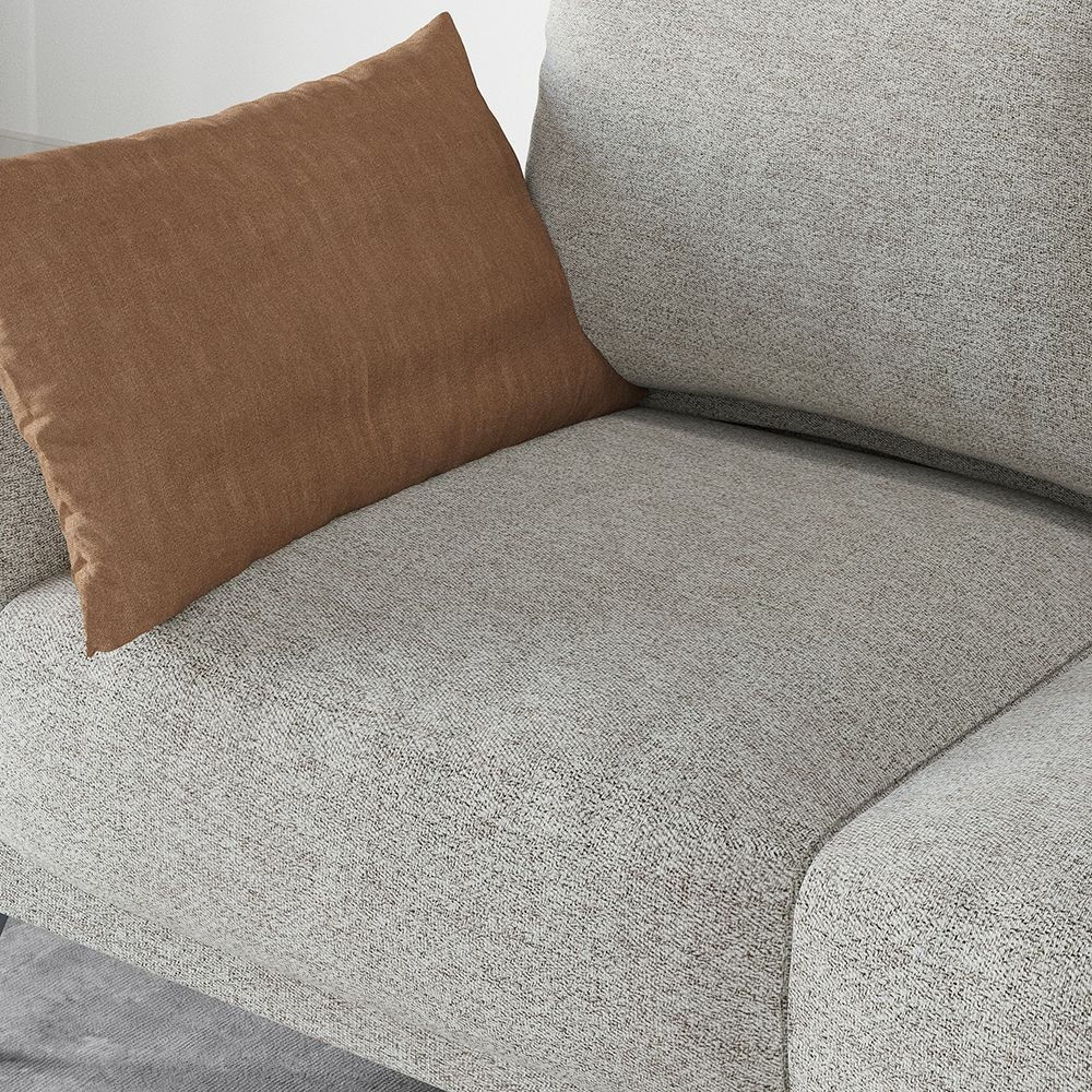 Bona Grey Linen 90" Sofa