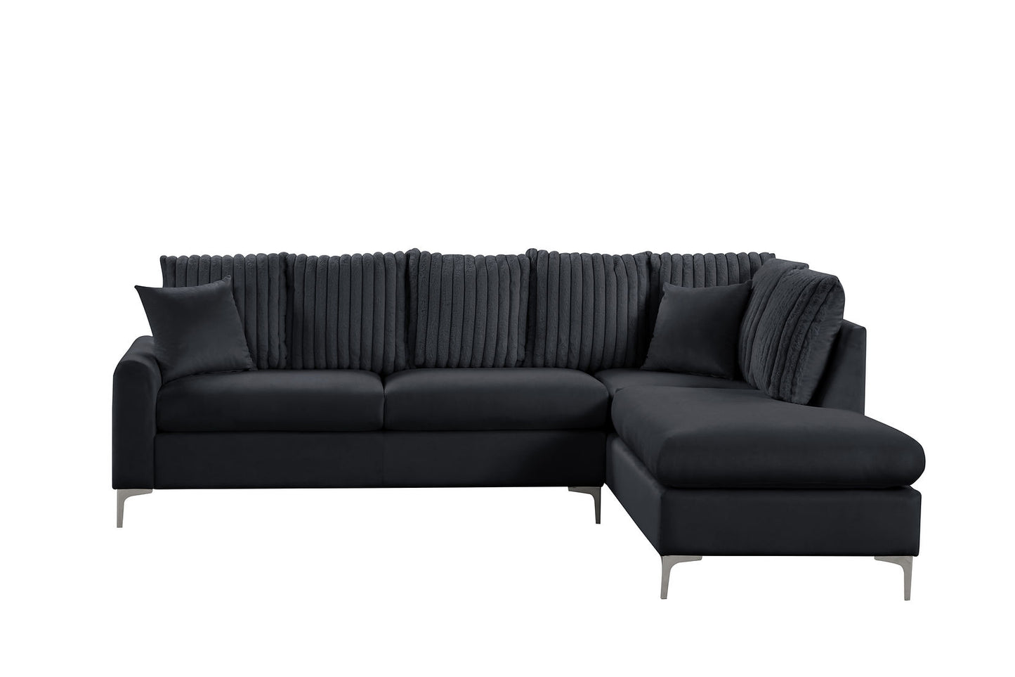 Elina Black Velvet RAF Sectional S250