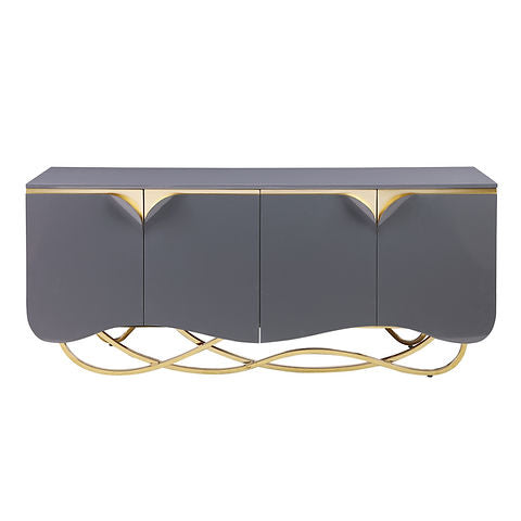 Brivo Grey/Gold Console Table A-C15