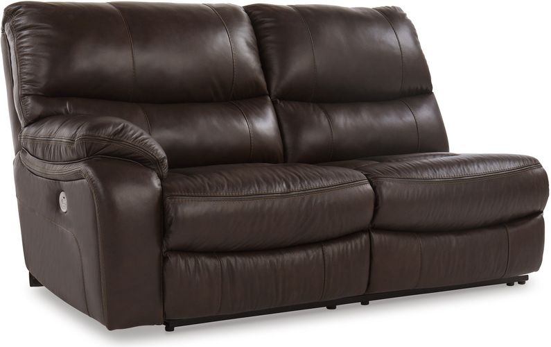 Family Circle Dark Brown 4pc RAF POWER Reclining Sectional