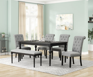 Farah Grey 6pc Dining Room Set