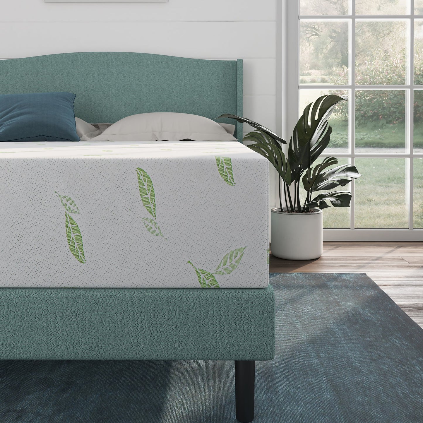 Anula Queen Green Tea Infused 12" Memory Foam Mattress