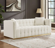 Load image into Gallery viewer, Eleanor Mid-Century Modern Sofa Beige Boucle