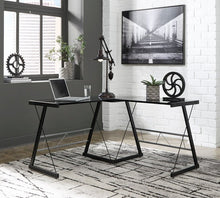 Load image into Gallery viewer, Black/Silver L Office Desk H409