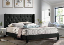 Load image into Gallery viewer, Katy Queen Platform Bed Charcoal HH760