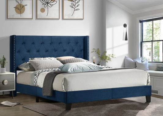 Katy King Platform Bed Blue HH780