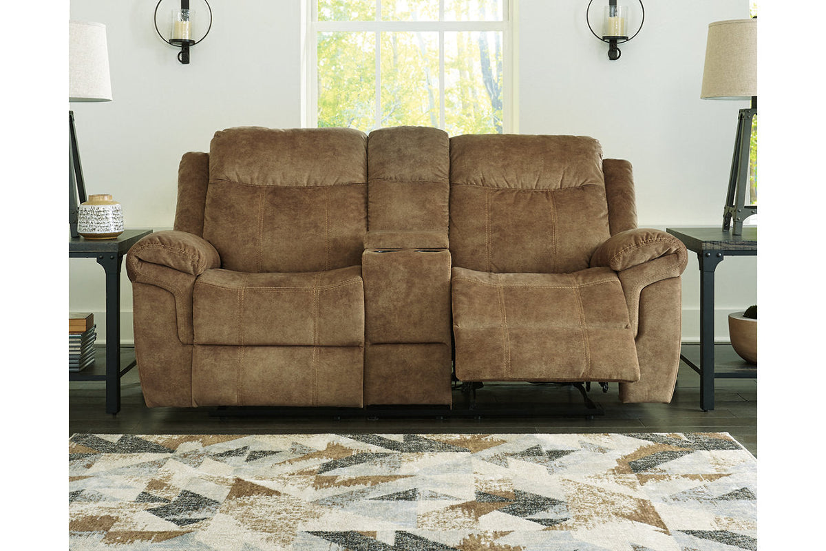 Huddle-Up Nutmeg Reclining Sofa and Loveseat 82304