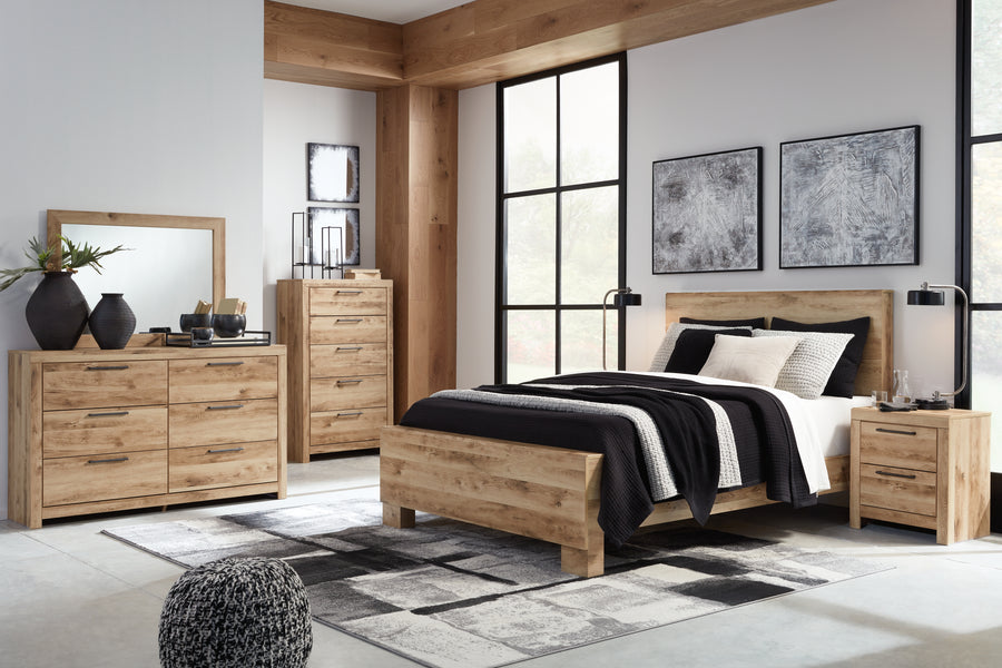 Hyanna Tan Brown Panel Bedroom Set  B1050