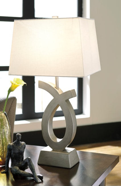 Amayeta Silver Finish Table Lamp (2pc Set) L243143