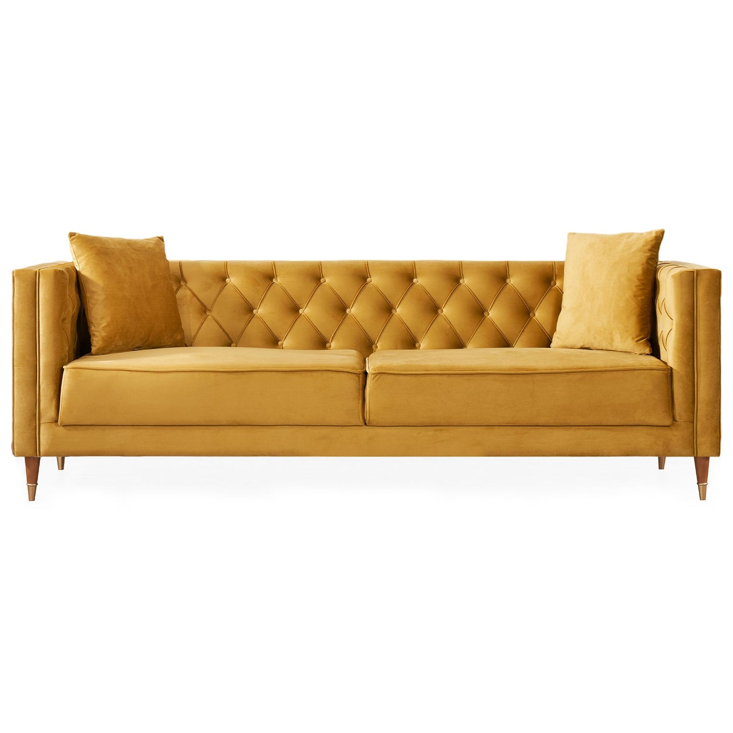 Autumn Modern Mustard Velvet Sofa