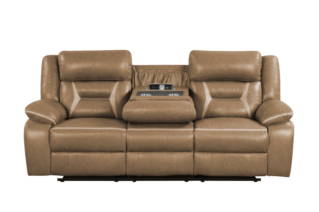 Luka20 Light Brown OVERSIZED 3PC Reclining Set