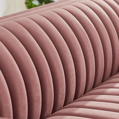 Manuel Luxury Pink Velvet Couch