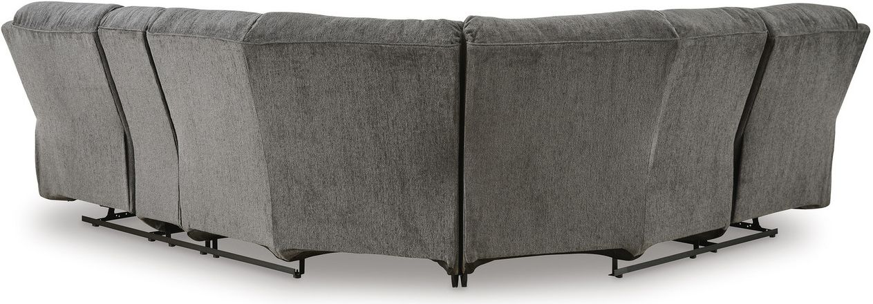 Museum Pewter Fabric Sectional 81807