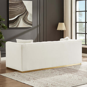 Eleanor Mid-Century Modern Sofa Beige Boucle