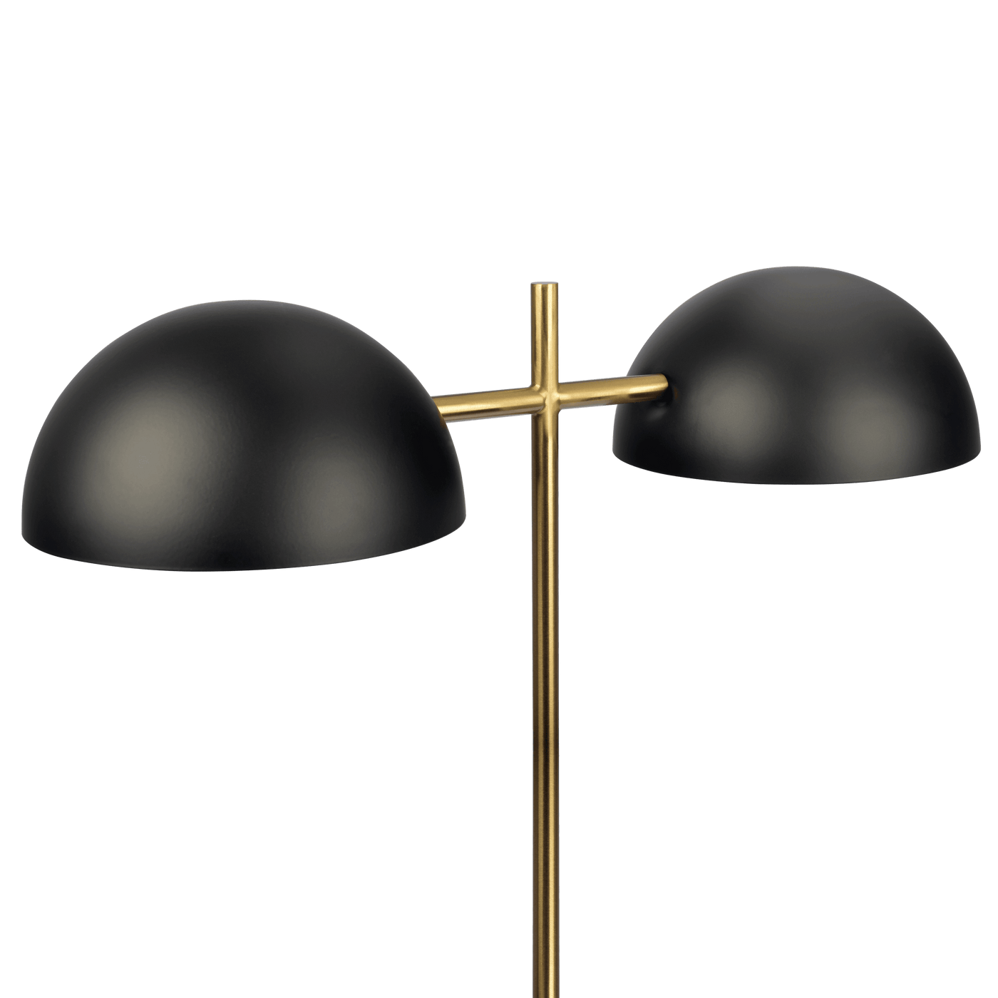 Nova Hydro Black Table Lamp with On/Off Switch Double Lamp with Faux Marble Base