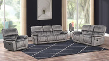 Load image into Gallery viewer, Parker Grey Fabric  3pc Reclining Set
