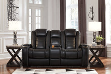 Load image into Gallery viewer, Party Time Midnight LED/POWER Reclining  Sofa and Loveseat
37003