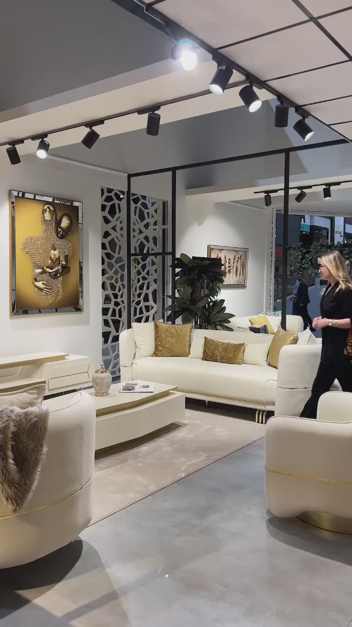 Helena Ivory Luxury Living Room Set – Harwin Furniture
