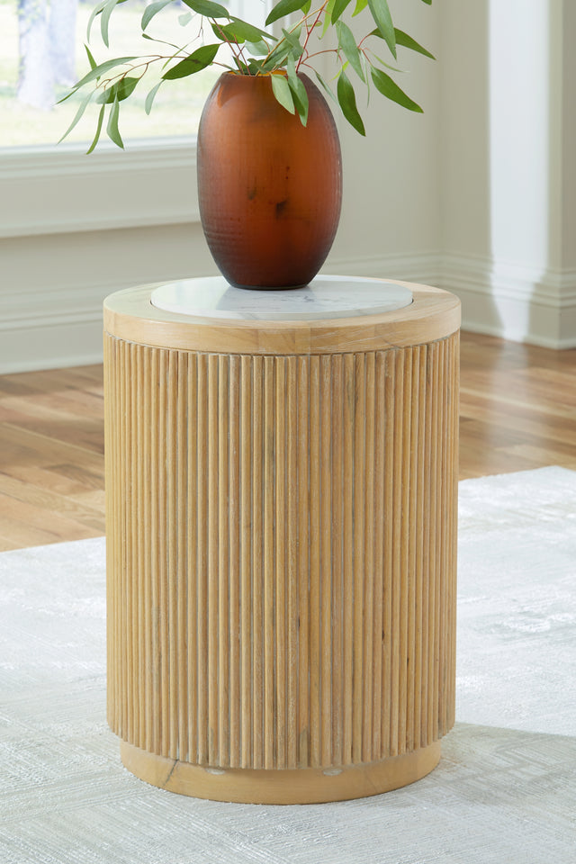 Camdill Brown/White End Table T808