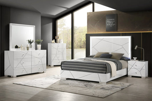 Ayla White Panel Bedroom Set B4520