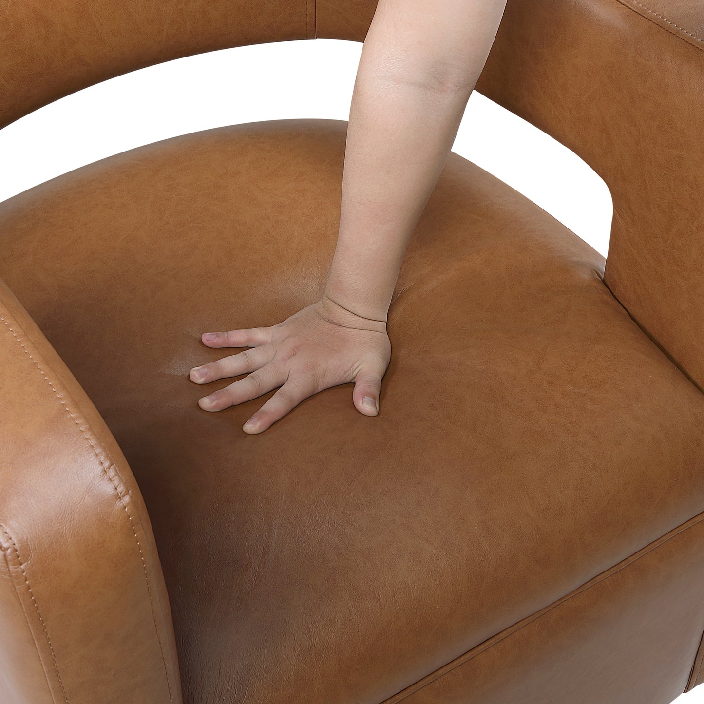 Sawyer Camel Swivel Accent Chair 1123