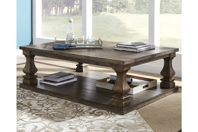 Johnelle Gray Coffee Table and 2 End Tables T776