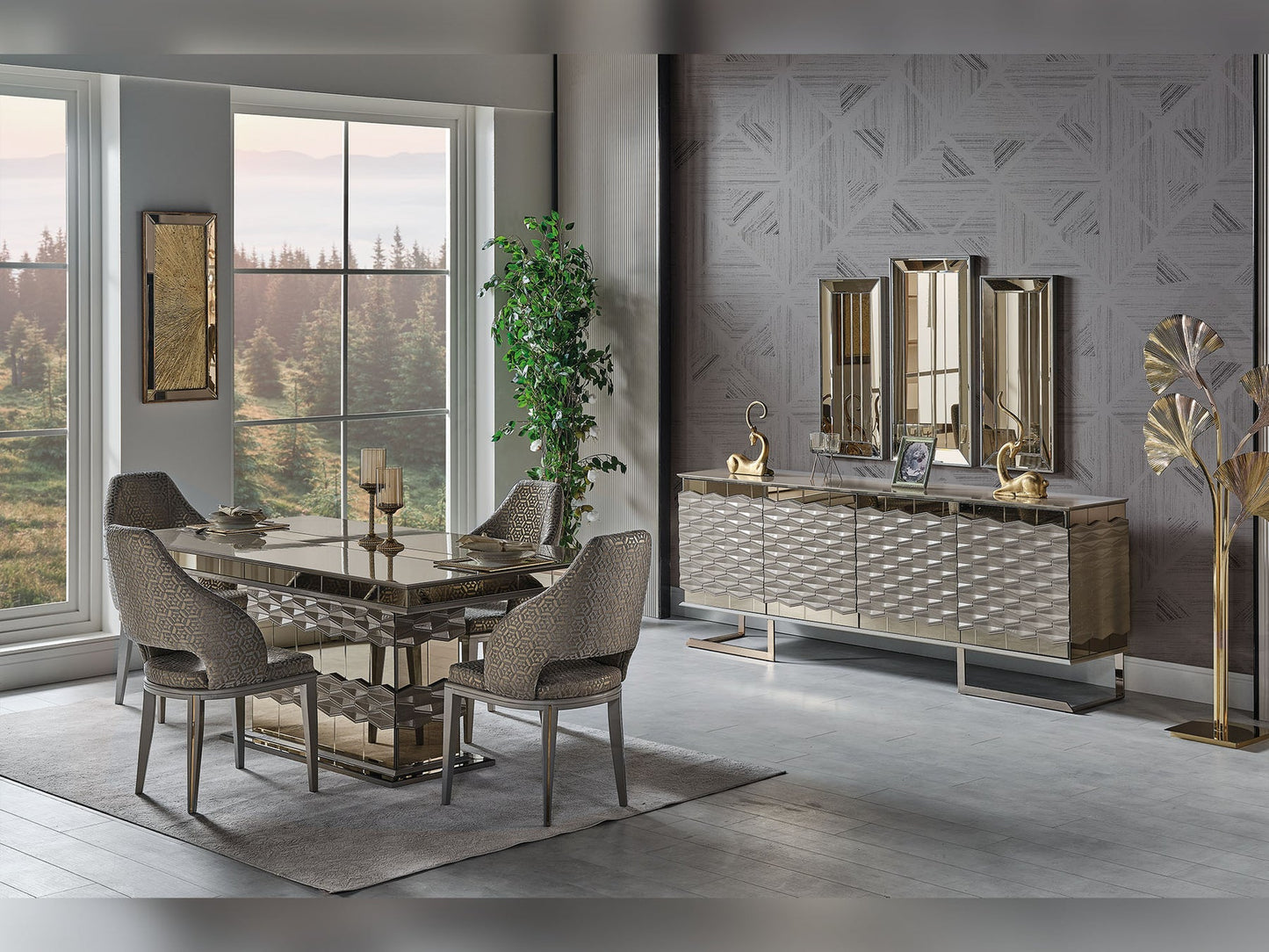Gokce Consol With Mirror