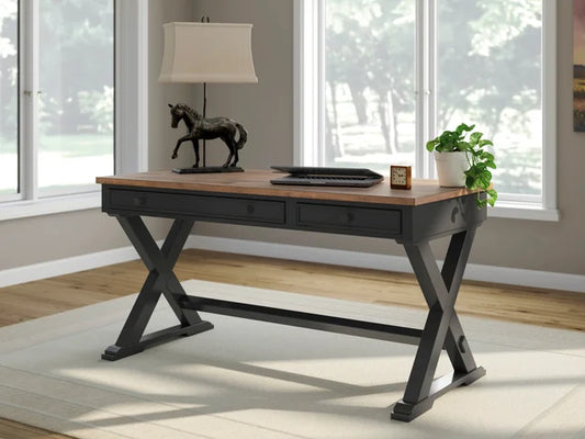 Wildenauer Brown/Black 60" Home Office Desk