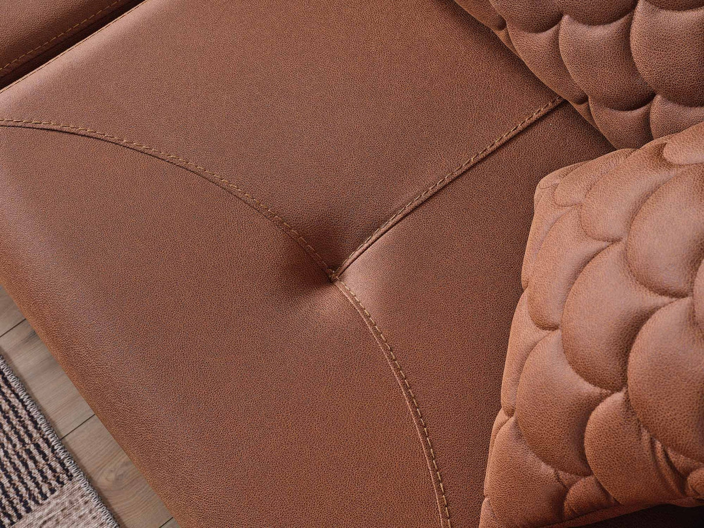 Ruby 3-pieces (Sofa & Loveseat & Chair) Livingroom Set Brick