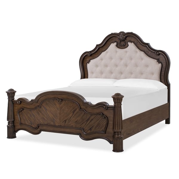 Nicole Walnut Finish Luxury Bedroom Set