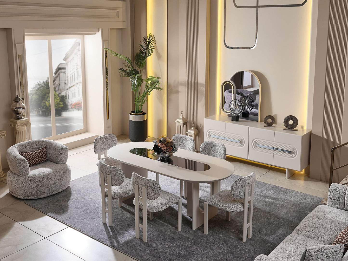 Parma Consol With Mirror