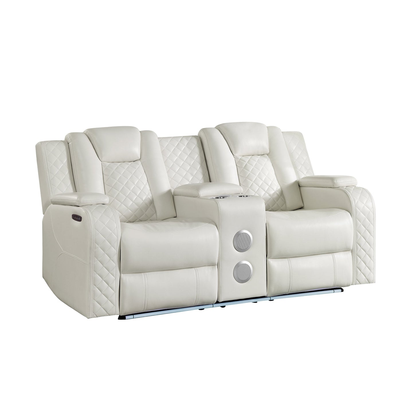 Eclipse White POWER/LED/BLUETOOTH SPEAKERS 3pc Reclining Set S3480