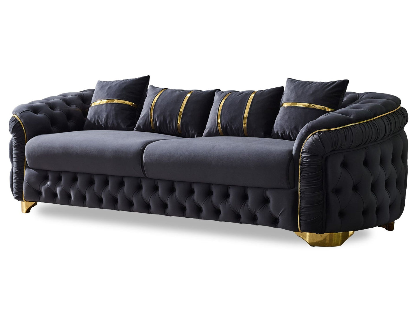 Arizona 3-pieces (Sofa & Loveseat & Chair) Livingroom Set Anthracite
