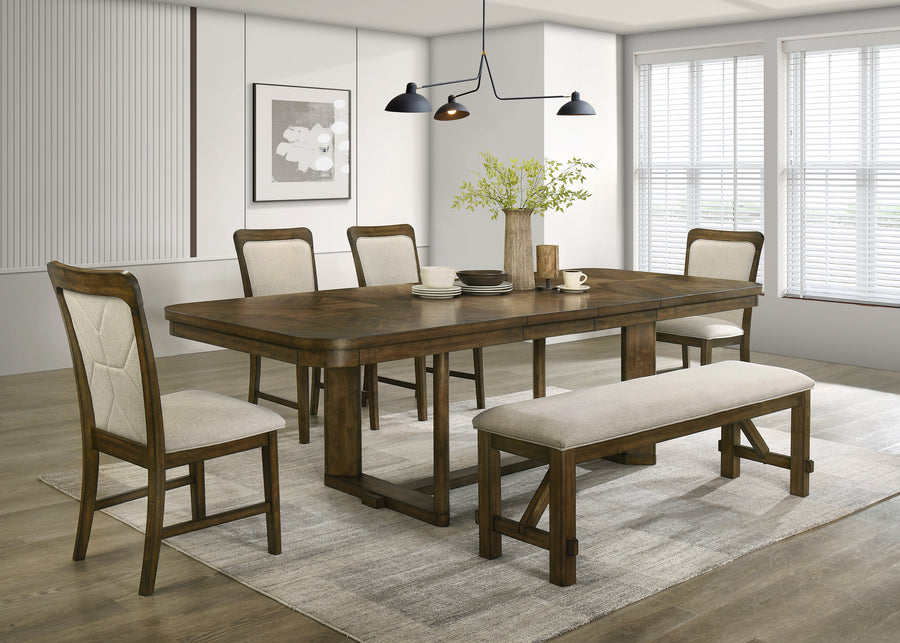 Broadmoor Brown Extendable Dining Set 2155 - Harwin Furniture