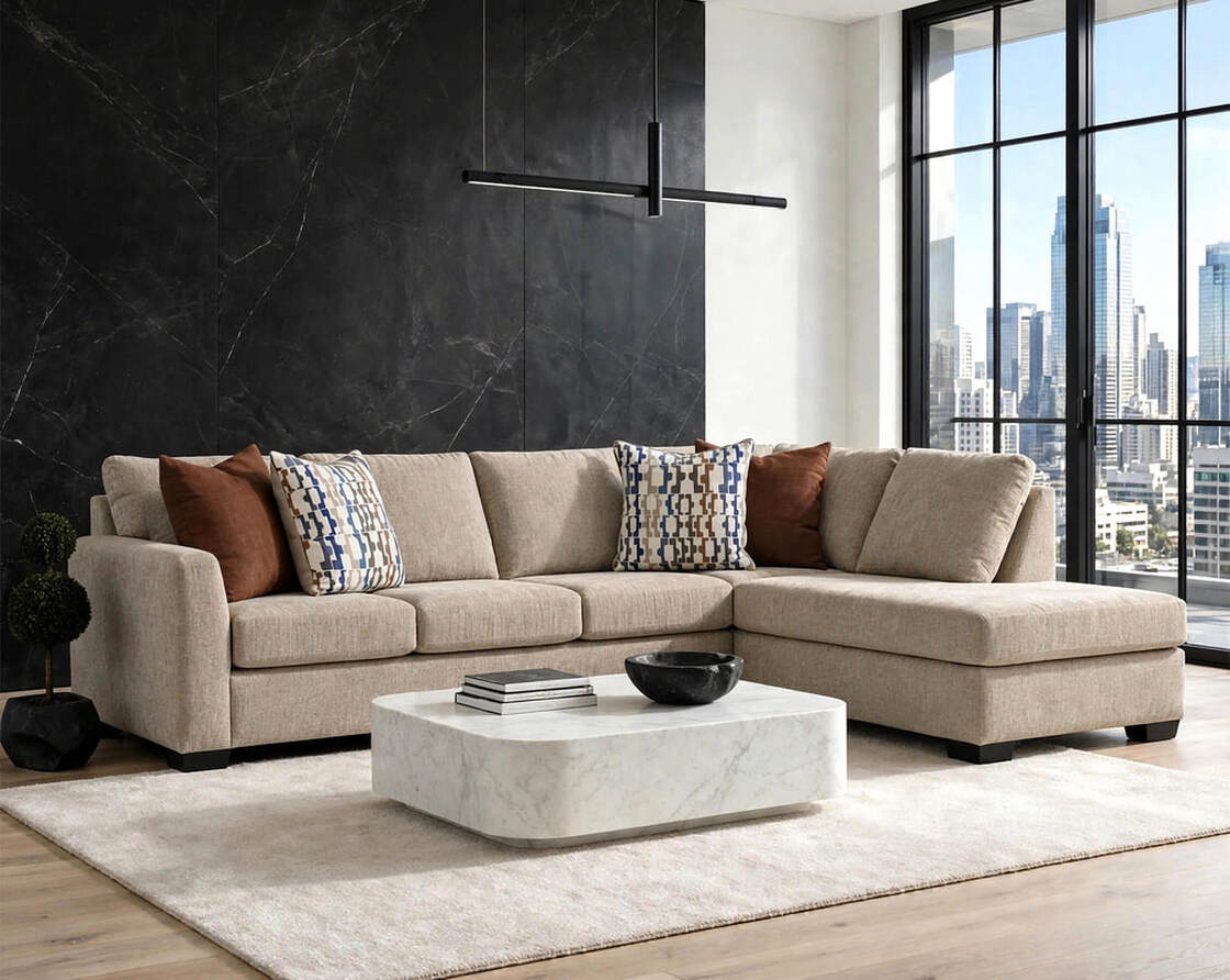 Behold Parchment Sectional 2275