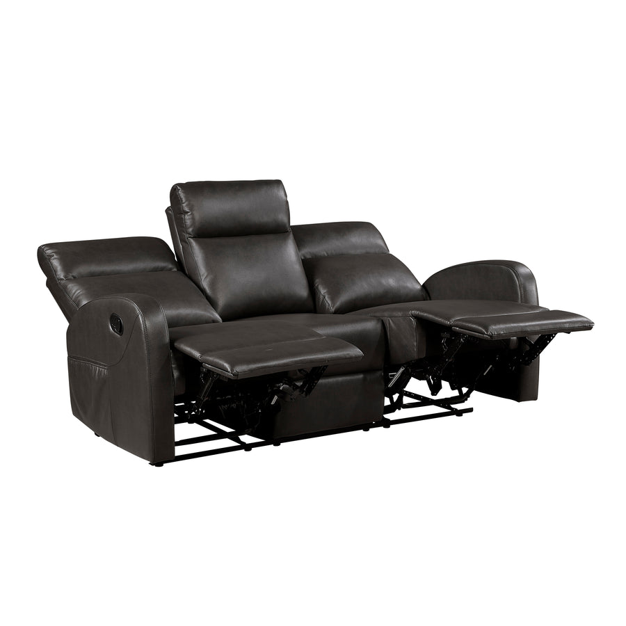 Allen Espresso Reclining Living Room Set 9147