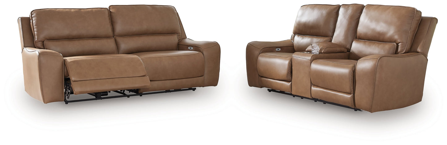 DeepWakes Caramel Power Sofa and Loveseat | PCU6260647