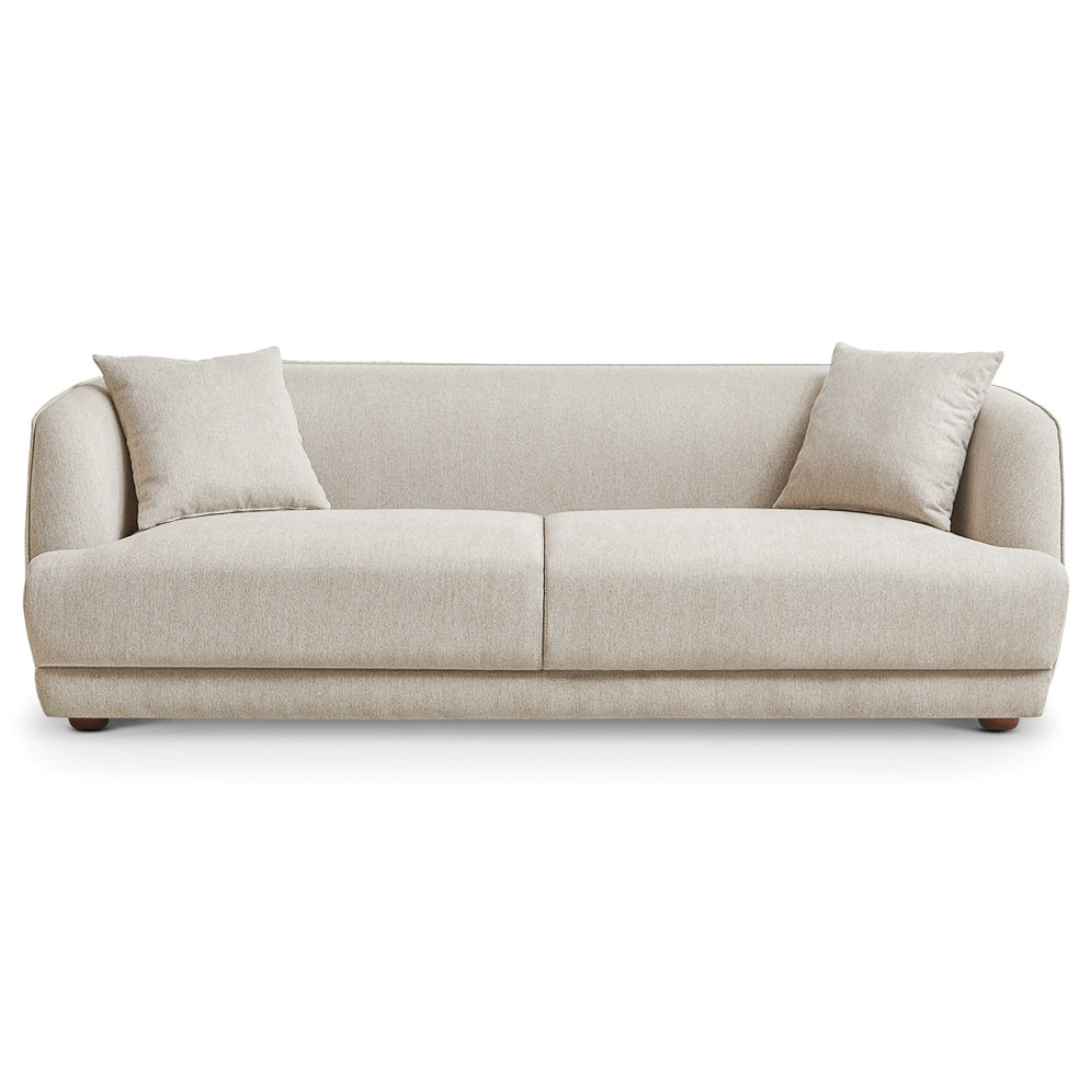 Stanmer Cream Luxury Fabric Linen Couch
