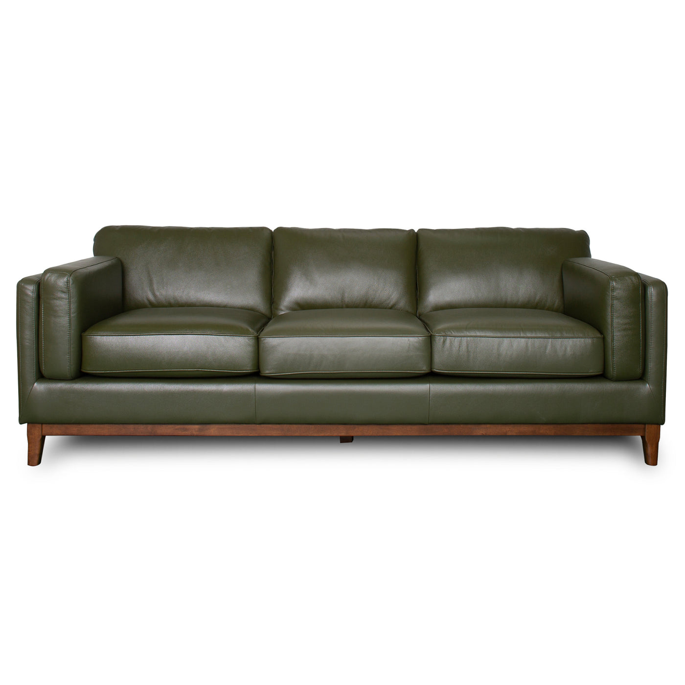 Raleigh Sustainable FSC Wood 3-Seater Top Grain Leather Sofa
